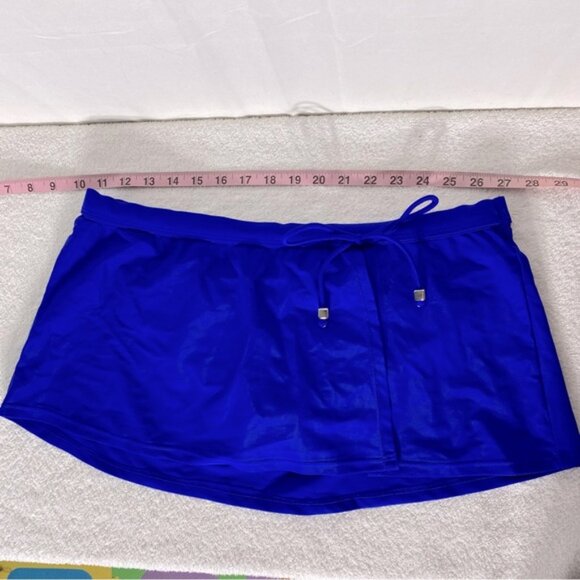 5/$25 George Blue Swim Skirt Bikini Bottom L - Picture 4 of 12